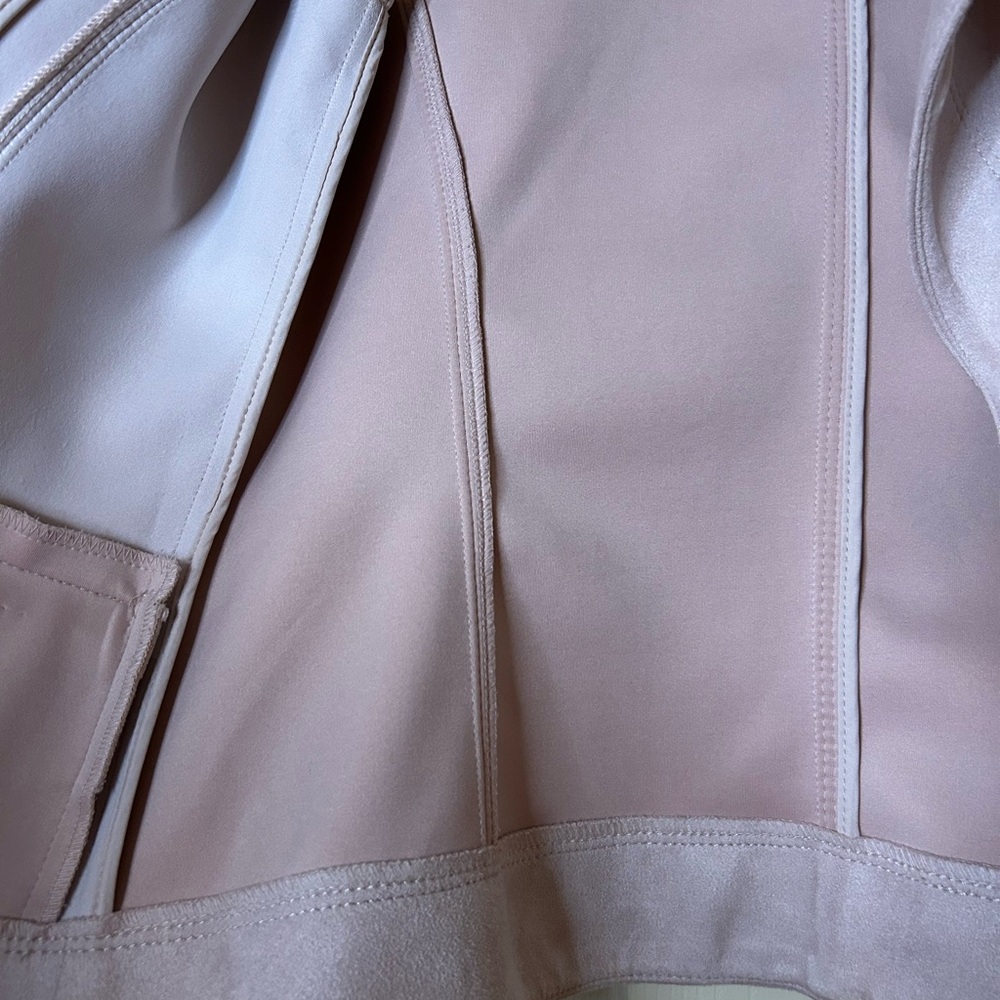 White House Black Market Light Pink Suede Blazer - Picture 4 of 5